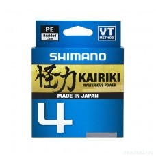 Леска плетёная SHIMANO Kairiki 4 PE 150 м зеленая 0.10 мм 6.8 кг